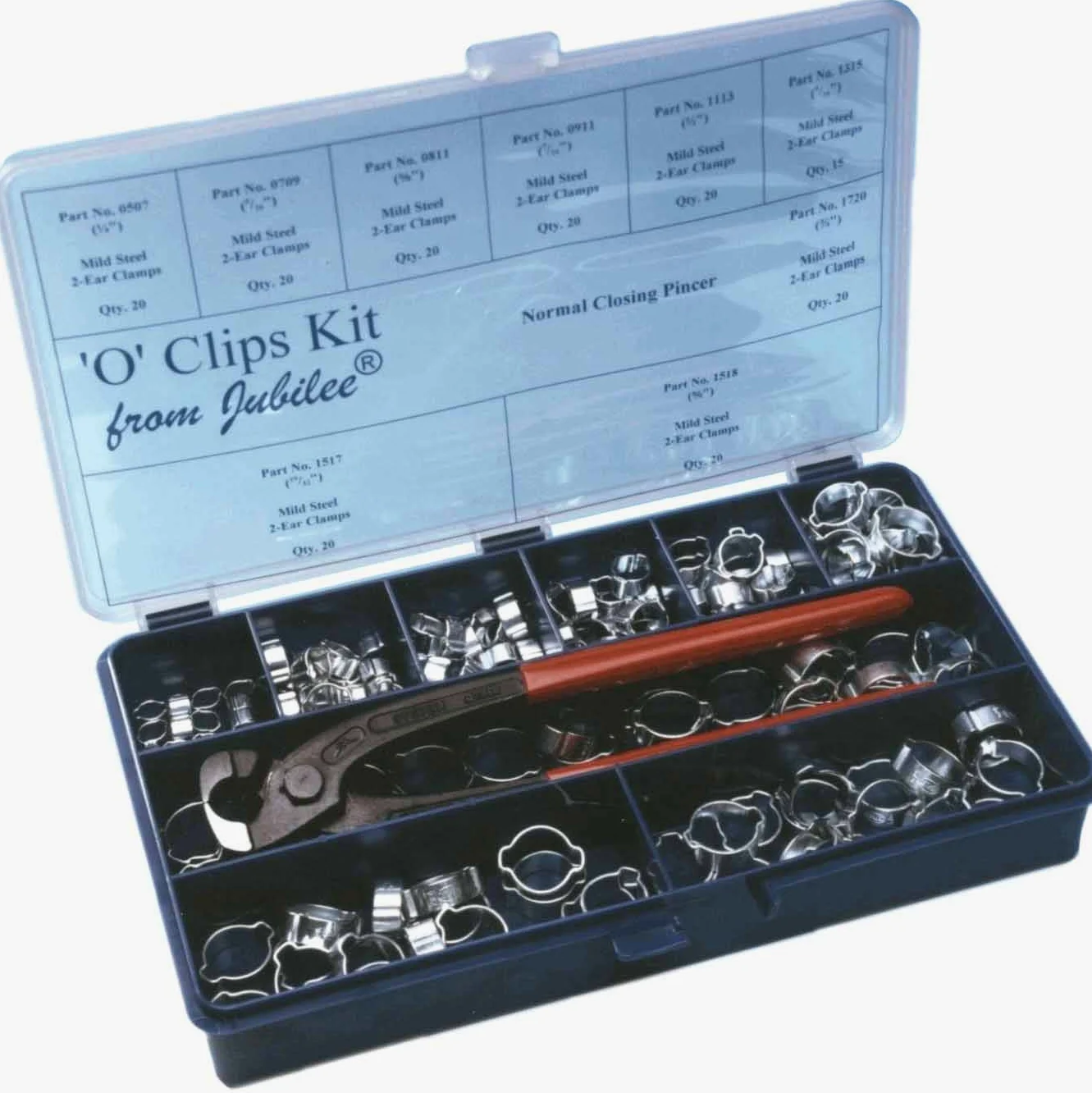 Jubilee OKP175MS Coffrets de 175 colliers de serrage O avec pince